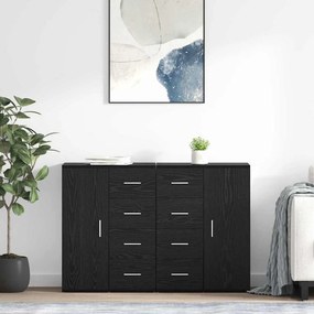 vidaXL Παραδοσιακά Πλευρικά Έπιπλα CORONA 2 τμχ. Μαύρη Οξυά