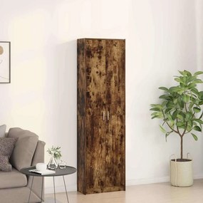 vidaXL Ντουλάπι Καπνιστό Δρύς 55 x 25 x 189 εκ. Επεξεργασμένο ξύλο