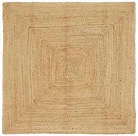 vidaXL Χαλί Περιοχής Μπεζ 120 x 120 cm Γιούτα