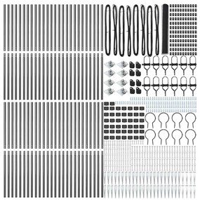 vidaXL Στύλος Περιφράξεων Γκρι 100 x 1,2 m (25 mm δίχτυ)