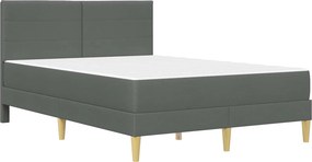vidaXL Σκελετός Κρεβατιού Σκούρο Γκρι 140 x 200 cm Πολυεστέρας