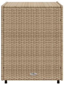 vidaXL Ντουλάπι Αποθήκευσης Κήπου Beige 55x59x69 εκ. Συνθετικό Ρατάν