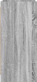 vidaXL Πλαϊνό γραφείο Γκρι Sonoma 40 x 36 x 80 εκ Επεξεργασμένο Ξύλο