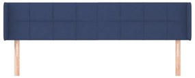 vidaXL Κεφαλάρι με Πτερύγια Μπλε 183x16x78/88 εκ. Υφασμάτινο