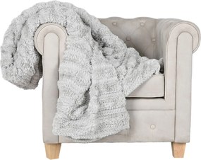 Κουβέρτα Home ESPRIT Ανοιχτό Γκρι 220 x 240 x 1 cm