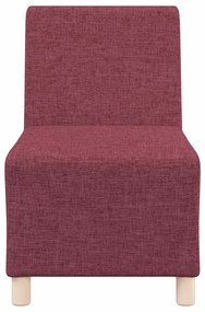 vidaXL Μοναδικός Καναπές χωρίς Χερούλια 2 pcs Κόκκινο 55 x 74 x 82 εκ.