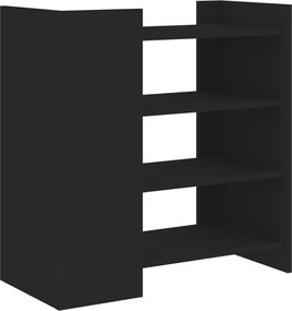 vidaXL Ντουλάπι Μαύρο 73,5x35x75 εκ. από Επεξεργασμένο Ξύλο