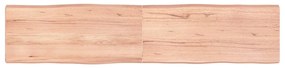 vidaXL Επιφ Τραπεζιού Αν Καφέ 180x40x(2-6)εκ.Ακατέργ. Μασίφ Ξύλο Δρυός