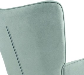 Πολυθρόνα Fluffy βεραμάν ύφασμα-φυσικό 75x69x96εκ 75x69x96 εκ.