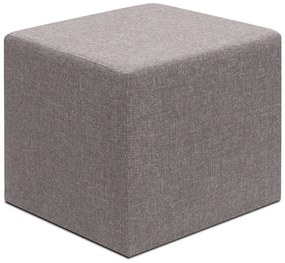 Megapap Σκαμπό Linda Υφασμάτινο Καφέ 40x40x40εκ.
