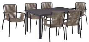 Intrahome ΣΕΤ ΤΡΑΠΕΖΑΡΙΑΣ 7 ΤΜΧ ΤΡΑΠΕΖΙ ΓΚΡΙ 150CASABLANCABU_DHCASABLANCABI90 ΚΑΙ ΠΟΛΥΘΡΟΝΑ ΜΕ ΣΧΟΙΝΙ .01 intraho-0008067