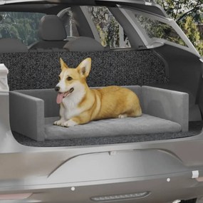Κάθισμα Αυτοκινήτου Σκύλου Αν. Γκρι 110x70 εκ. Όψη Λινού - Γκρι