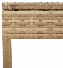 Ξαπλώστρες 2 Τεμ. Μπεζ Συνθ. Ρατάν με Σκίαστρα και Τραπεζάκια 3261572