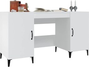 vidaXL Γραφείο Λευκό 140 x 50 x 75 εκ. από Επεξεργασμένο Ξύλο