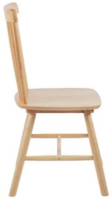 Καρέκλα Melia rubberwood σε φυσική απόχρωση 45x51x87εκ 4αδα 45x51x87 εκ.