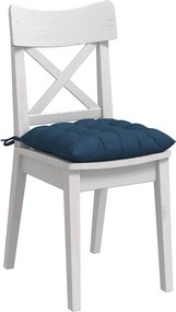 vidaXL Μαξιλάρια καθισμάτων 4 pcs Μπλε 40 x 40 x 6 cm ύφασμα