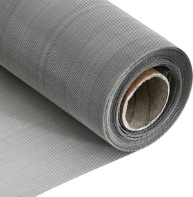 vidaXL Πλέγμα Οθόνης 60 mesh 40 x 2000 εκ Ανοξείδωτο Ατσάλι 201 Ασημί