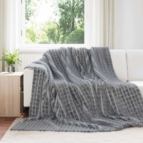 VidaXL Κουβέρτα Σκούρο Γκρι 240 x 220 cm 9,41 kg Μαλλί