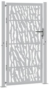 vidaXL Πύλη κήπου 105x180 cm από διαβρωμένο χάλυβα με σχέδιο ίχνος