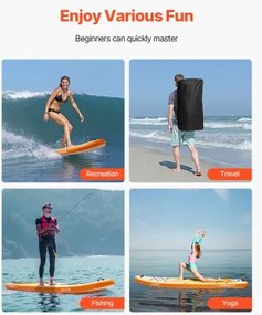 VEVOR Inflatable Stand Up Paddle Board 3.53m Sup Surfboard with Paddle Accessory