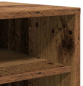 ντουλάπι παπουτσιών vidaXL Παλιό ξύλο 32x35x92 cm Κατασκευασμένο ξύλο