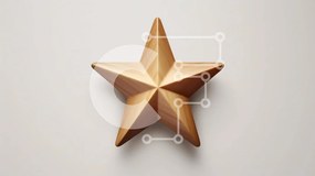 Intra Συλλεκτικό Ξύλινο Παζλ Plywood  4mm - Ξύλινο αντικείμενο σε σχήμα αστεριού σε λευκό φόντο Σε Ξύλινο Κουτί - Διαστάσεις: 10x10 cm – 25 κομμάτια