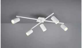 Σποτ Φωτιστικό Οροφής 5xGU10 Κινητό Marley Trio Lighting 612400501 Λευκό