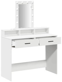 vidaXL Τραπέζι περιποίησης Λευκό 100 x 41 x 140 εκ. Επεξεργασμένο ξύλο
