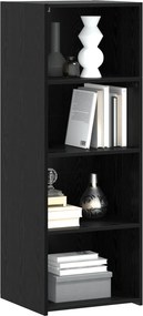 vidaXL Highboard Μαύρη Δρυς 45 x 41 x 124 εκ. Επεξεργασμένο Ξύλο