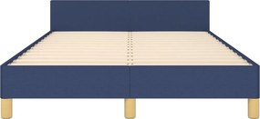 vidaXL Πλαίσιο κρεβατιού χωρίς στρώμα μπλε 120x200cm ύφασμα