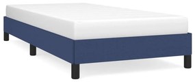 vidaXL Σκελετός Κρεβατιού Χωρίς Στρώμα Μπλε 90x200 εκ. Υφασμάτινο