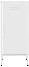 vidaXL Ντουλάπι Αποθήκευσης Λευκό 42,5x35x101,5 εκ. από Ατσάλι