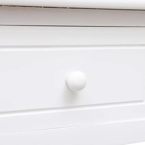vidaXL Γραφείο Λευκό 110 x 45 x 76 εκ. Ξύλινο