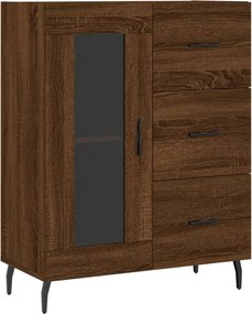 vidaXL Ντουλάπι Καφέ Δρυς 69,5 x 34 x 90 εκ. Επεξεργασμένο Ξύλο