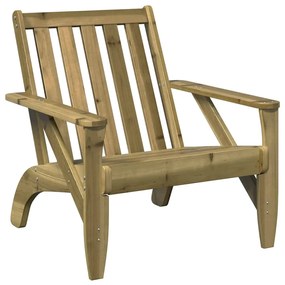 Καρέκλα κήπου Adirondack 75x77x77 cm Εμποτισμένο ξύλο πεύκο - Καφέ