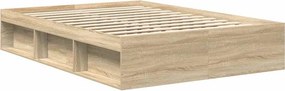 vidaXL Πλαίσιο Κρεβατιού Sonoma Δρυς 140x200 εκ.