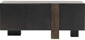Μπουφές York  Ξύλινος Μαύρος 170x42x77εκ. - Μαύρο