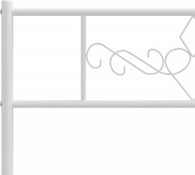 vidaXL Ανταλλακτικό κεφαλάρι Λευκό 100 εκ. Μεταλλικό