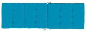 Μαξιλάρια Ξαπλώστρας 2 τεμ. Γαλάζια από Ύφασμα Oxford - Μπλε