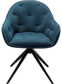 Καρέκλα Περιστρεφόμενη  Carlito Mesh Μπλε 81*64*61εκ. - Μπλε