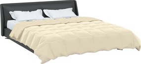 vidaXL Κουβέρτα ολόκληρου του χρόνου Κρεμ 200 x 200 cm Μικροΐνες