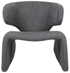 Πολυθρόνα ArteLibre HIMALIA Γκρι Ύφασμα/Μέταλλο/Ξύλο 73x78x75cm