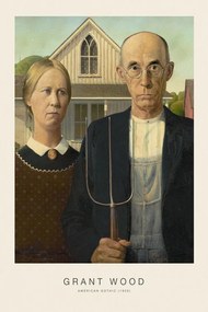 Αναπαραγωγή American Gothic (Iconic Bestselling Portrait) - Grant Wood