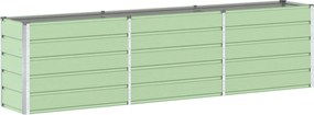 vidaXL Γλάστρα Παστέλ Πράσινο 290 x 90 x 77 εκ Επικαλυμμένος Χάλυβας