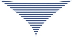 vidaXL Πανί σκιάς Μπλε και άσπρο 3 x 3 x 4,24 m 100% Πολυέστερ Οξφόρδη