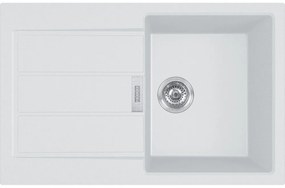 Franke Sirius 2.0 611-78 (500) Αντιστρεφόμενος Polar White Tectonite Νεροχύτης 45cm