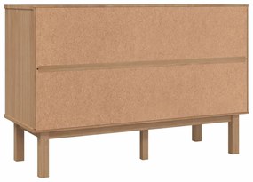 vidaXL Συρταριέρα OTTA Καφέ &amp; Γκρι 111x43x73,5 εκ. Μασίφ Ξύλο Πεύκου