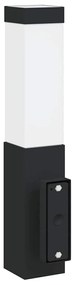 vidaXL Εξωτερικά Φωτιστικά Τοίχου 2 pcs Μαύρο 10.5 x 6 x 35 εκ.