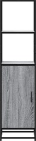 vidaXL Highboard Grey Sonoma Κατασκευασμένο ξύλο και μέταλλο