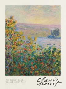 Εκτύπωση έργου τέχνης The Flower Beds - Claude Monet, (30 x 40 cm)